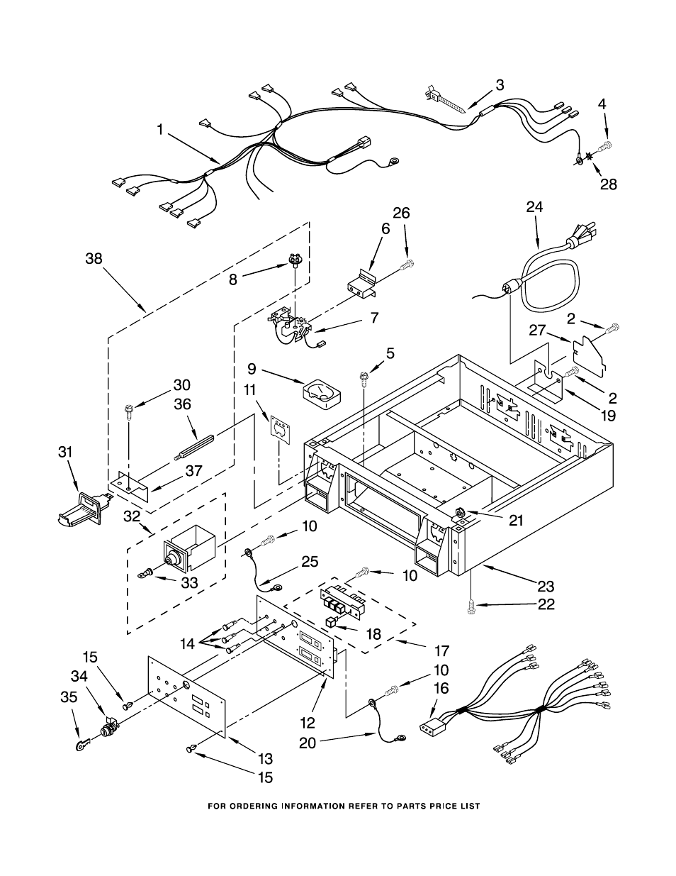 Control panel and separator parts | Whirlpool CSP2761TQ User Manual | Page 4 / 12