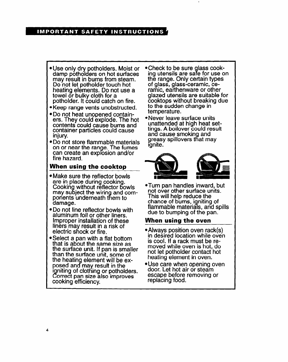 Whirlpool FEP330Y User Manual | Page 4 / 28