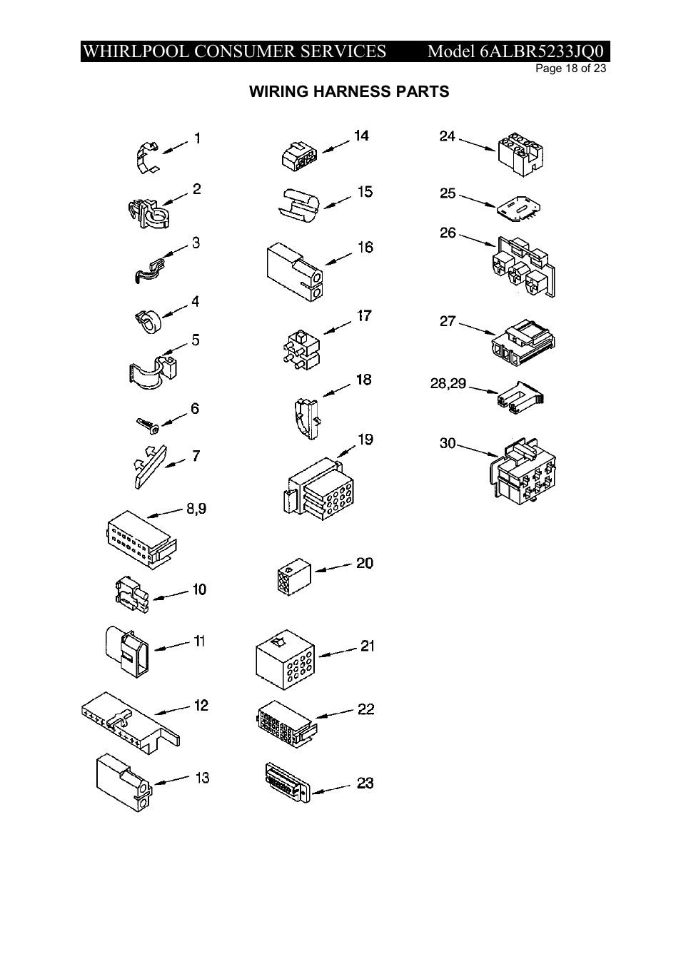 Whirlpool 6ALBR5233JQ0 User Manual | Page 18 / 23