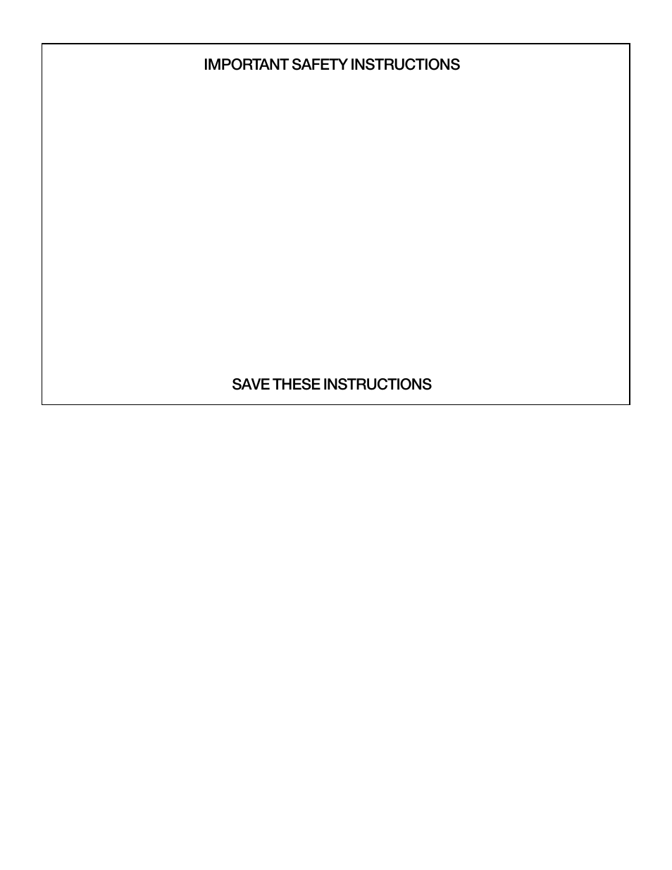 Important safety instructions, Save these instructions, Warning | Whirlpool 8528324 User Manual | Page 4 / 16