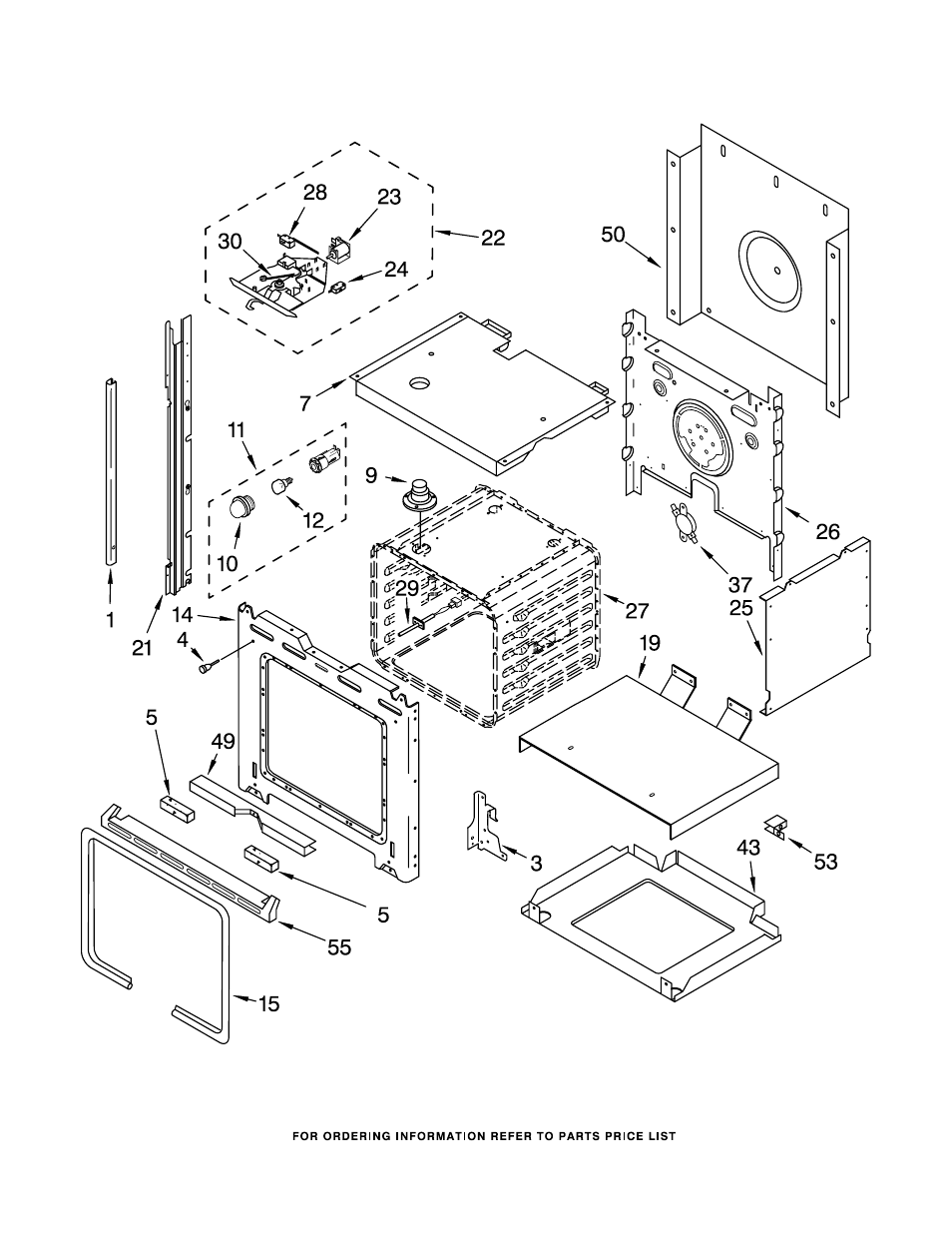 Oven, Oven parts | Whirlpool RS675PXGQ9 User Manual | Page 3 / 8