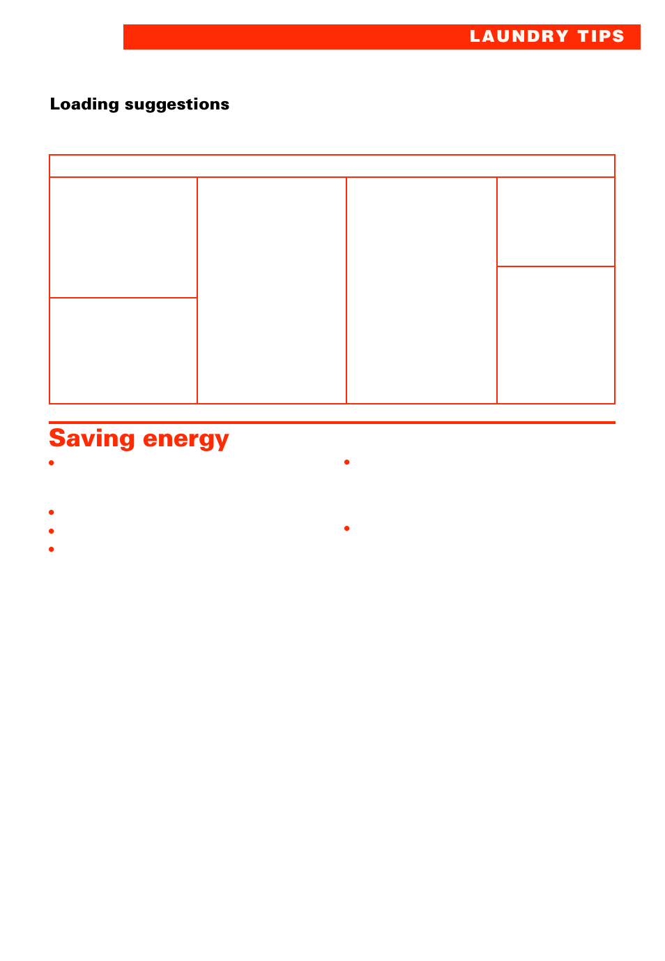 Saving energy | Whirlpool LSC8244EQ0 User Manual | Page 15 / 28