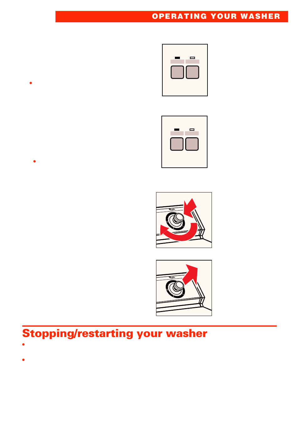 Stopping/restarting your washer | Whirlpool LSC8244EQ0 User Manual | Page 7 / 28