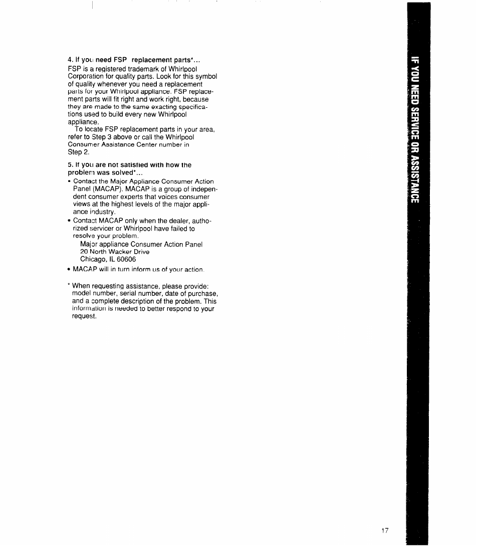 Whirlpool ED22DK User Manual | Page 17 / 20