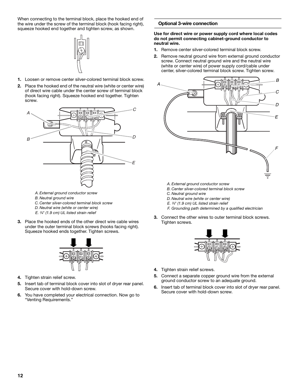 Whirlpool Duet WED9500T User Manual | Page 12 / 28