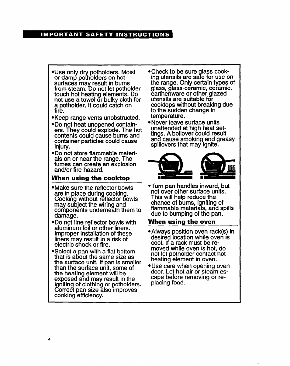 Whirlpool FEP320Y User Manual | Page 4 / 28