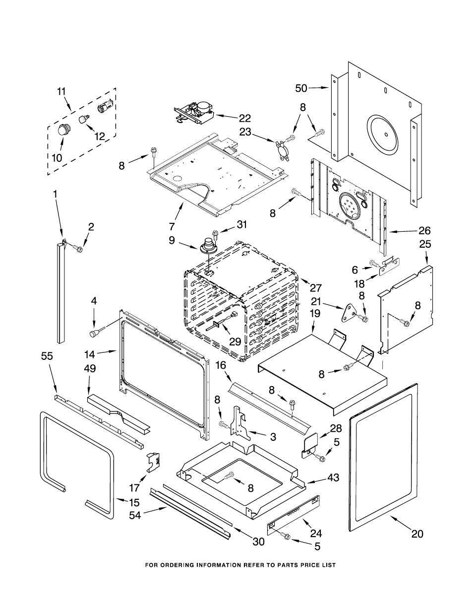 Oven, Oven parts | Whirlpool GY396LXPQ02 User Manual | Page 3 / 9