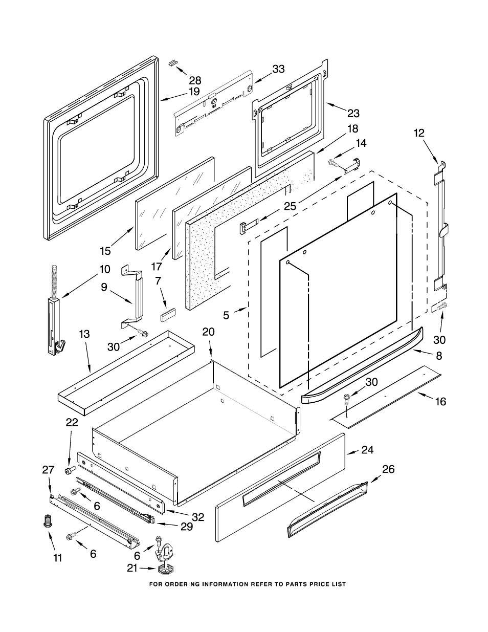 Door and drawer, Door and drawer parts | Whirlpool GY396LXPQ02 User Manual | Page 5 / 9