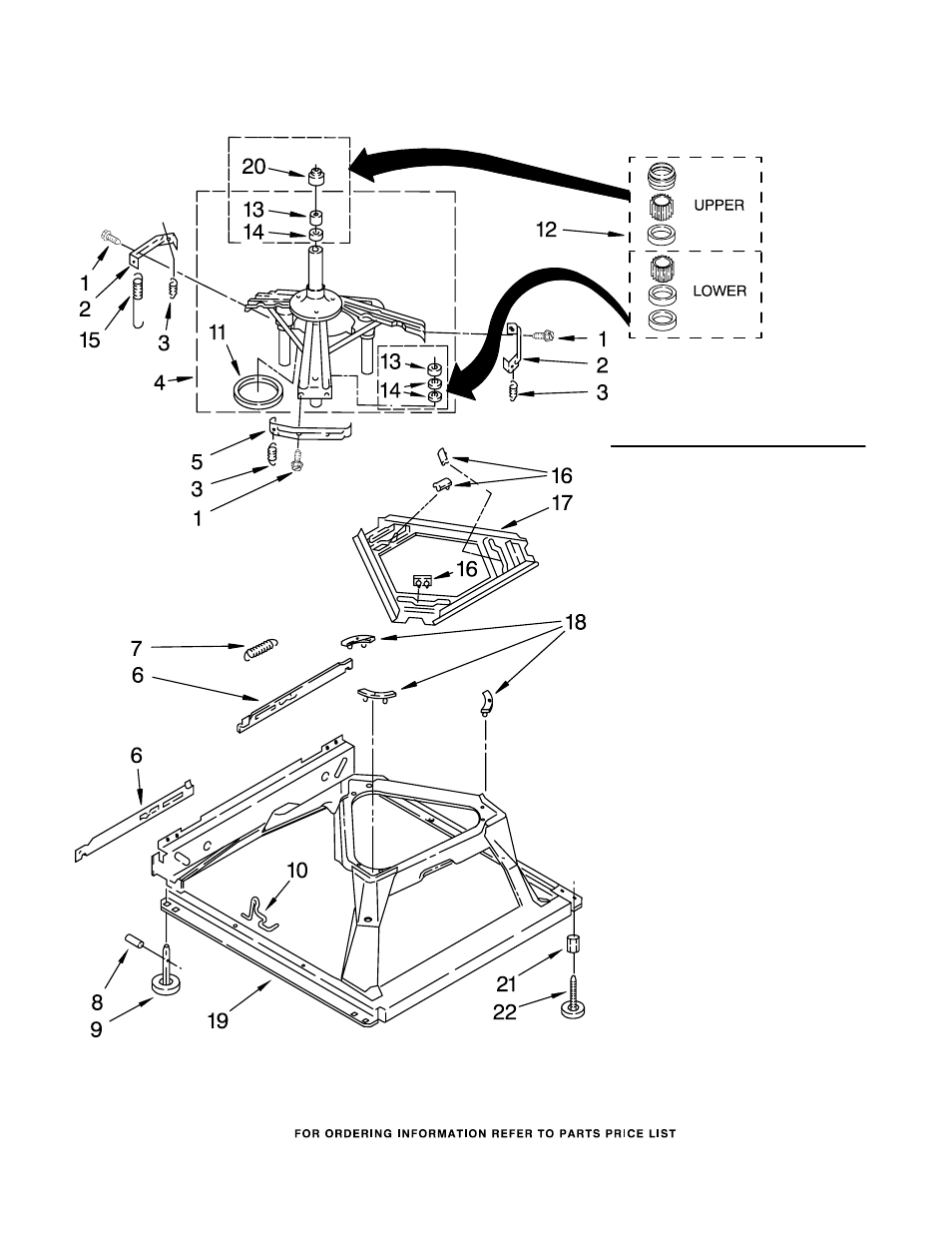 Machine base parts | Whirlpool CAM2762TQ2 User Manual | Page 11 / 17