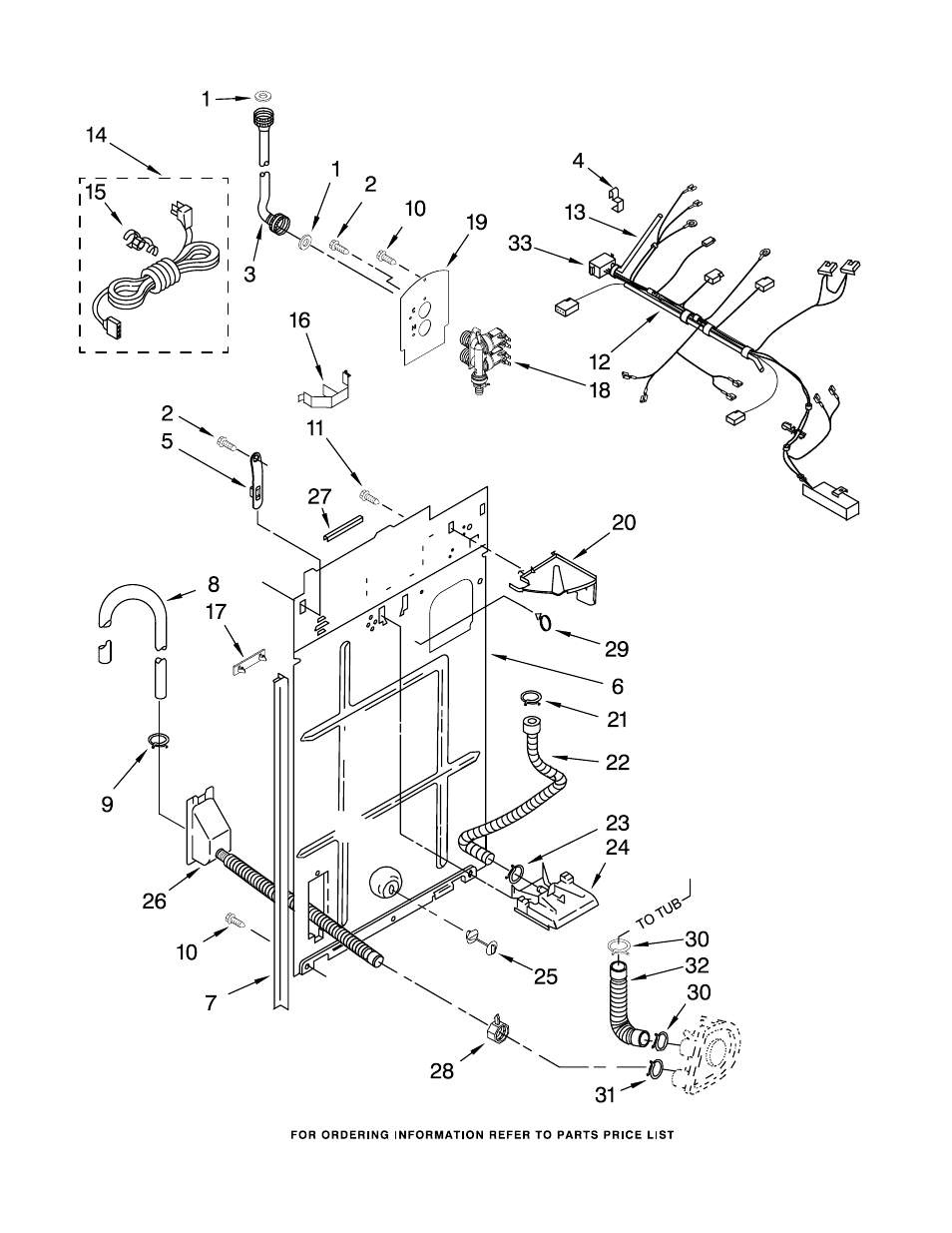 Rear panel parts | Whirlpool CAM2762TQ2 User Manual | Page 6 / 17