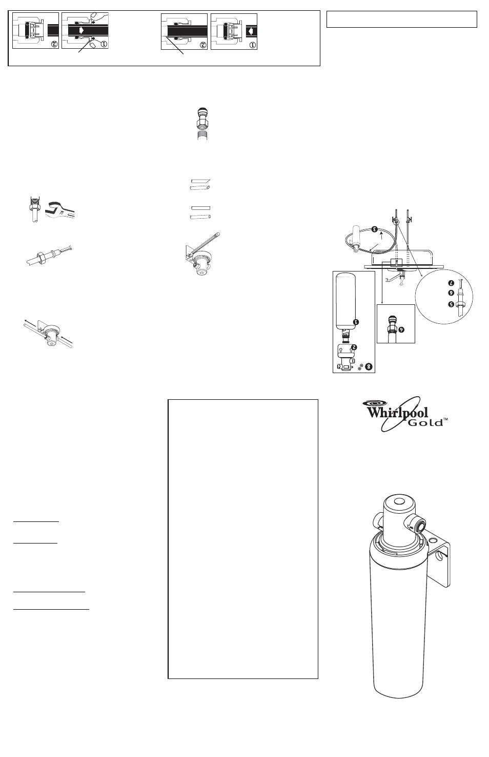 Whirlpool WHCF-SUF User Manual | 3 pages