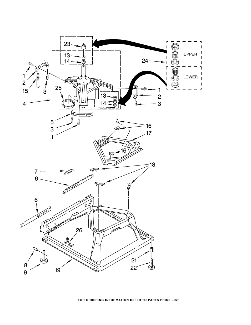 Machine base parts | Whirlpool CAM2752TQ0 User Manual | Page 11 / 17