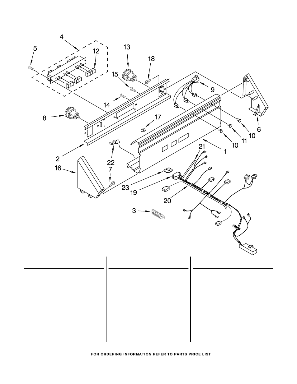 Control panel parts | Whirlpool CAM2752TQ0 User Manual | Page 4 / 17