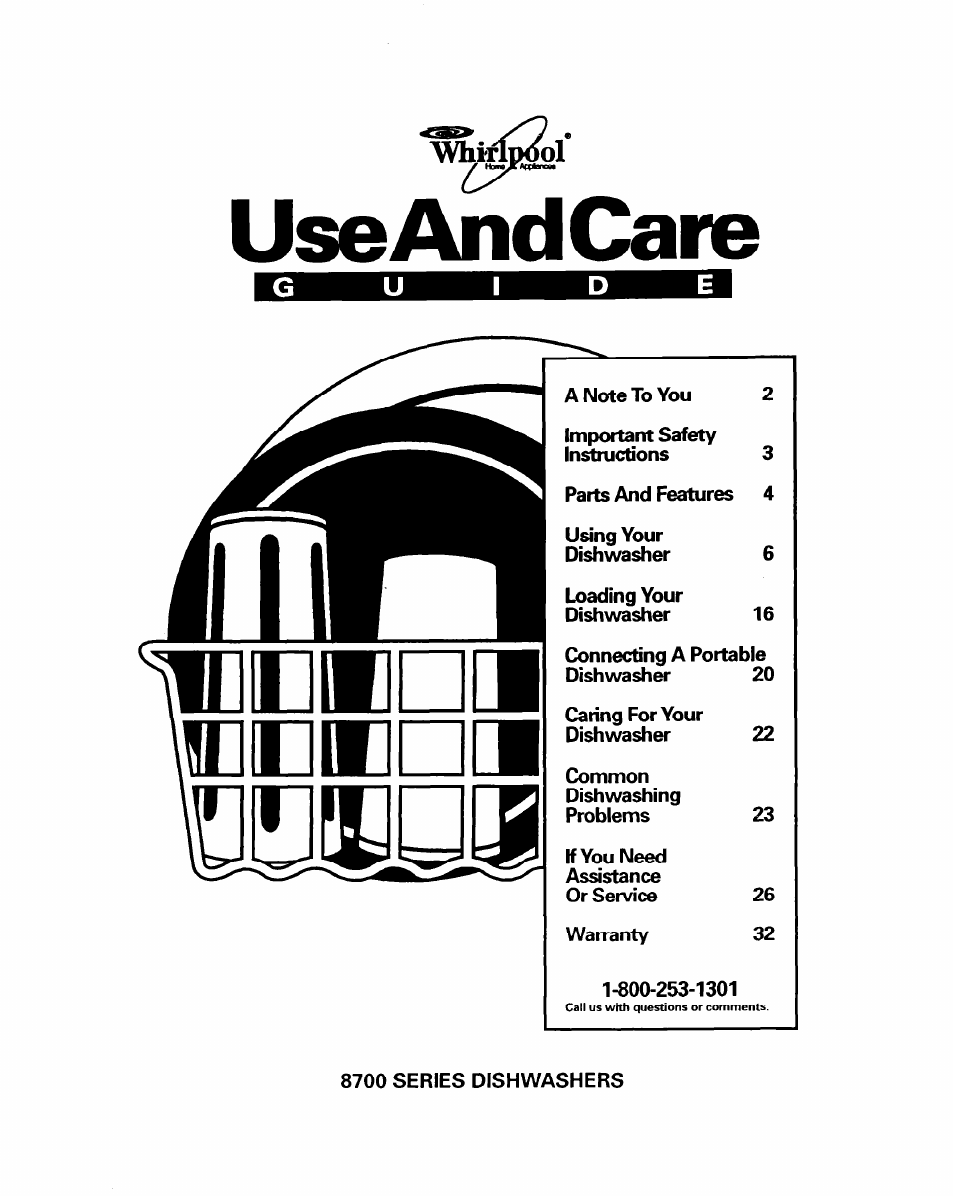 Whirlpool DISHWASHERS User Manual | 29 pages