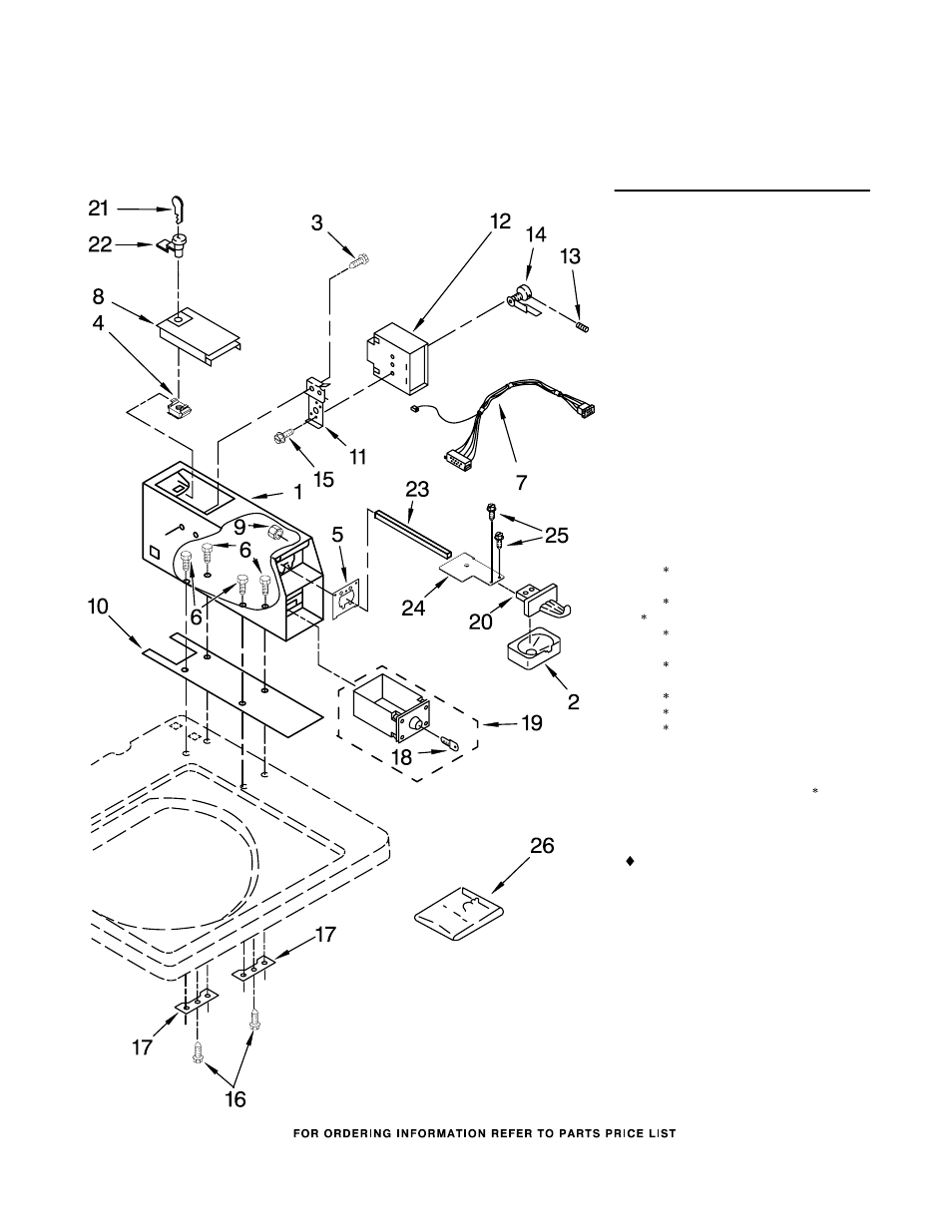 Meter case, Meter case parts | Whirlpool CAM2742TQ2 User Manual | Page 5 / 17