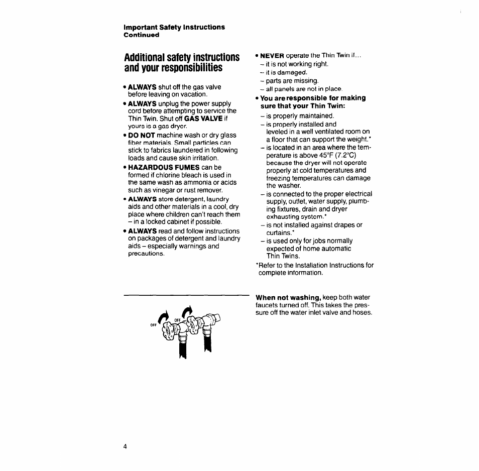 Whirlpool LT7OOOXT User Manual | Page 4 / 20