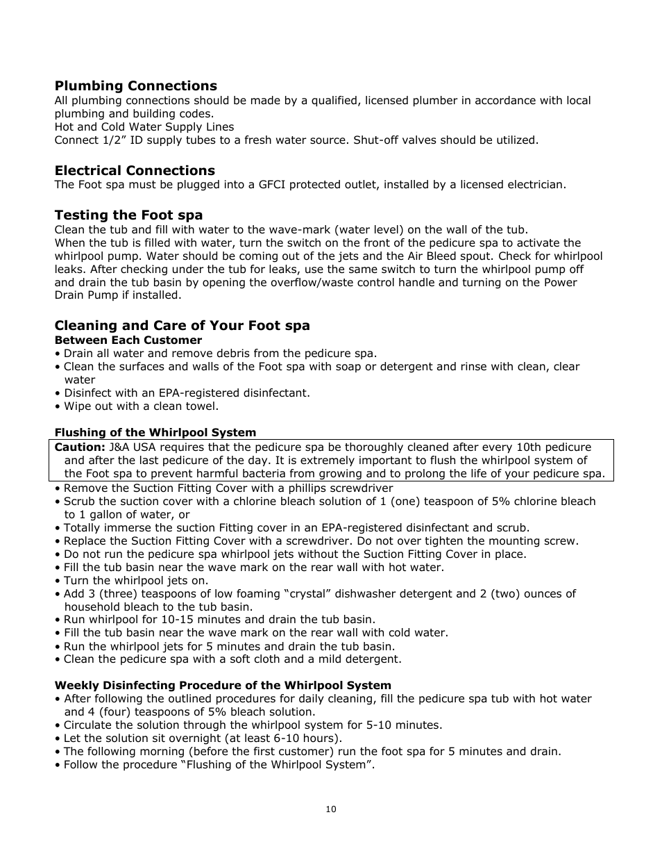 Whirlpool Petra Collection User Manual | Page 10 / 19