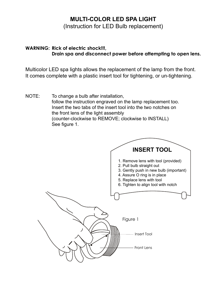 Insert tool | Whirlpool Petra Collection User Manual | Page 18 / 19