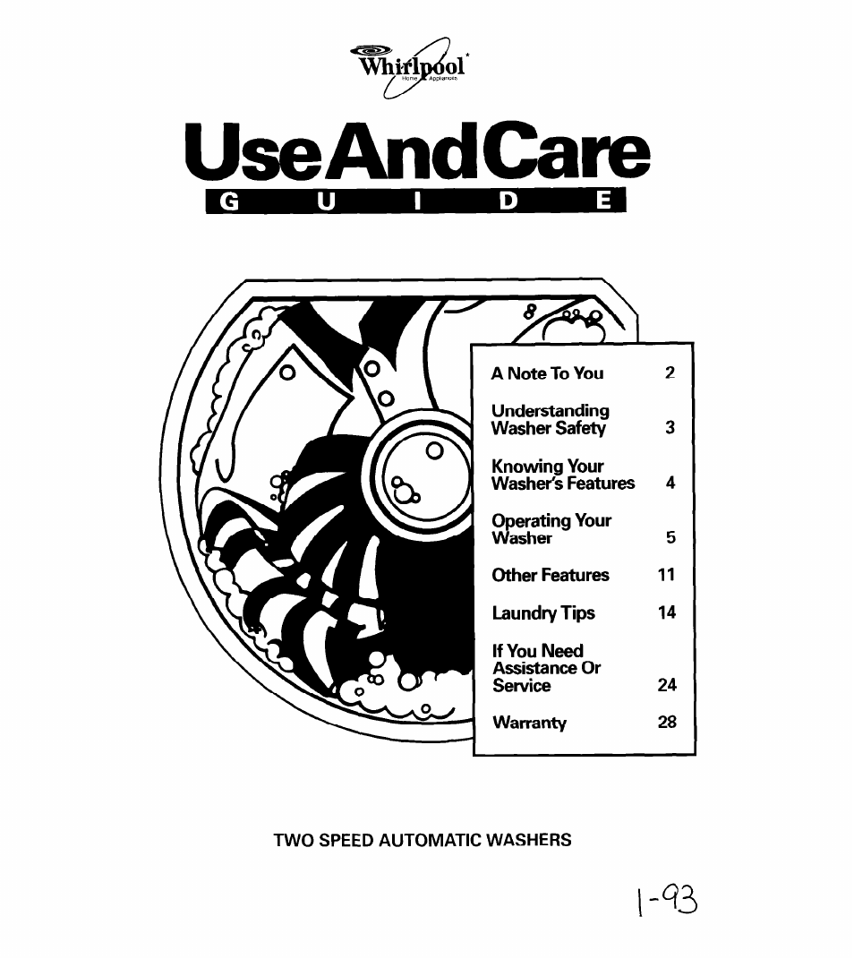 Whirlpool 3360461 User Manual | 28 pages