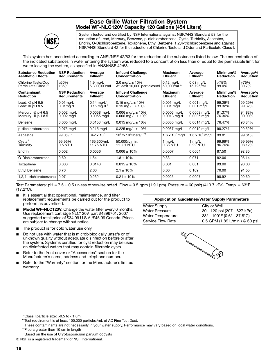 Base grille water filtration system | Whirlpool 2314473B User Manual | Page 16 / 52