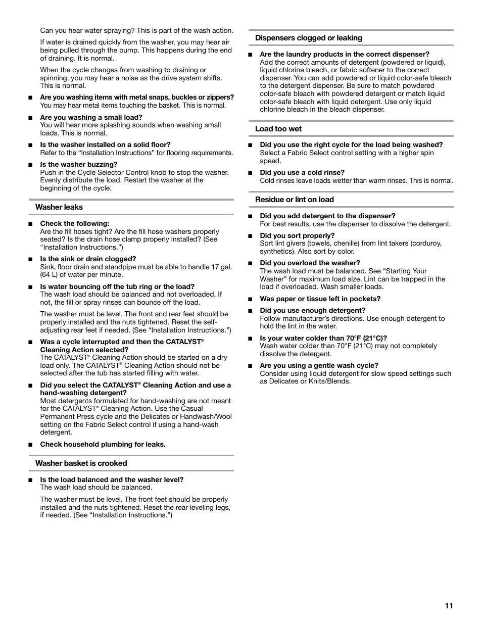 Whirlpool 3955876 User Manual | Page 11 / 40