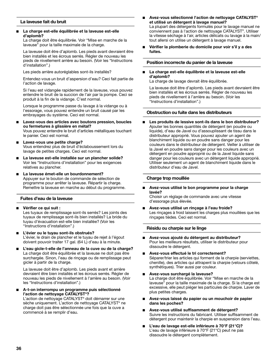 Whirlpool 3955876 User Manual | Page 36 / 40