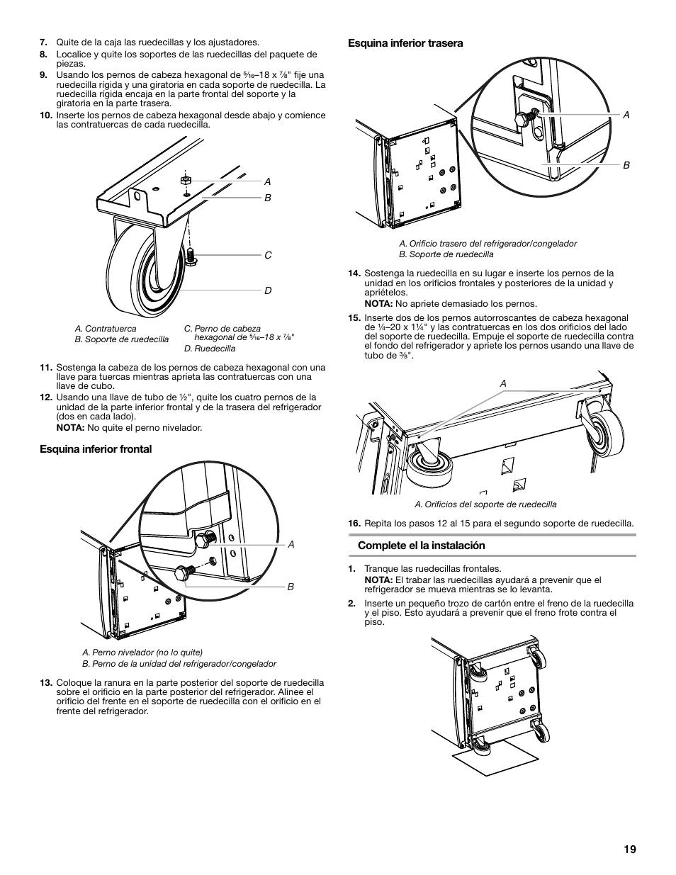 Whirlpool Chillerator GARAGE REFRIGERATOR User Manual | Page 19 / 36