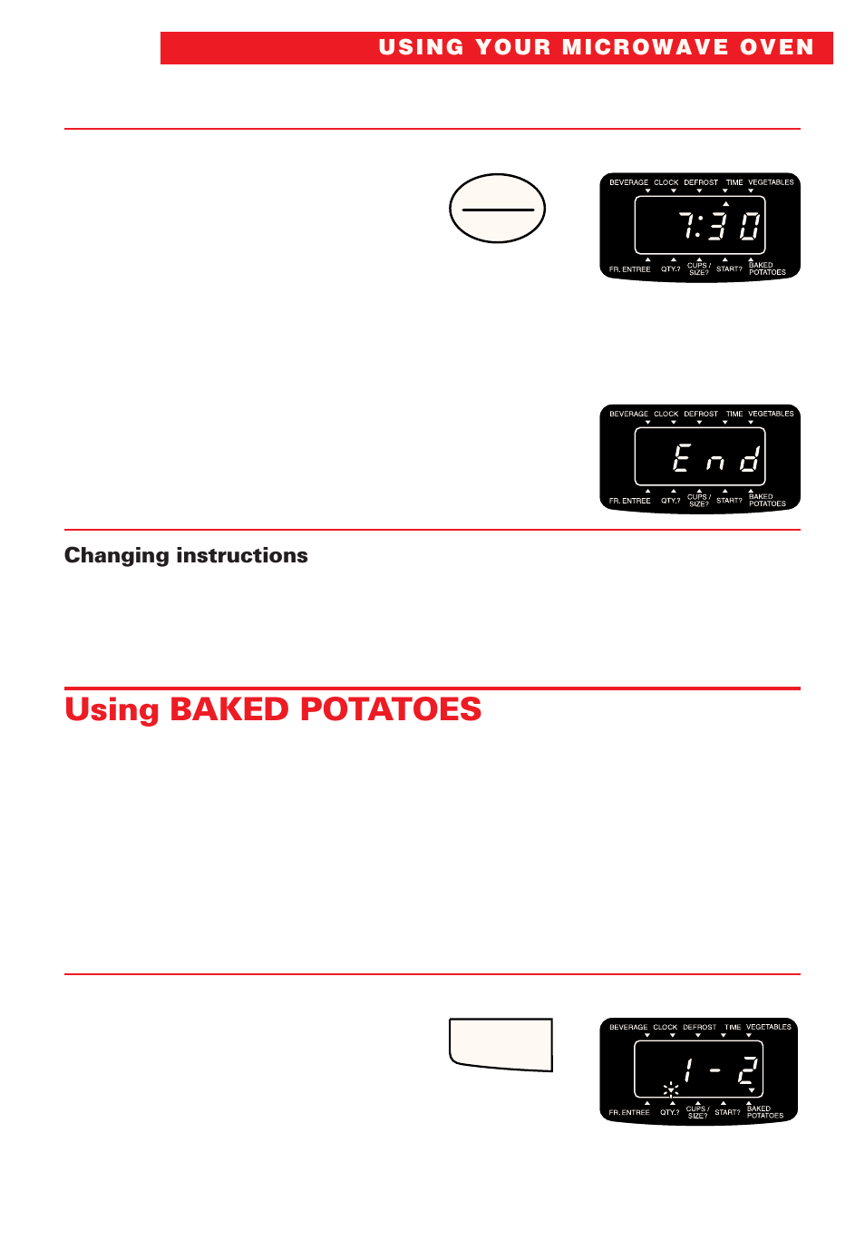 Using baked potatoes | Whirlpool YMT8066SE User Manual | Page 25 / 48