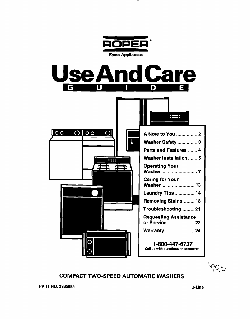 Whirlpool LCR5232DQ0 User Manual | 24 pages