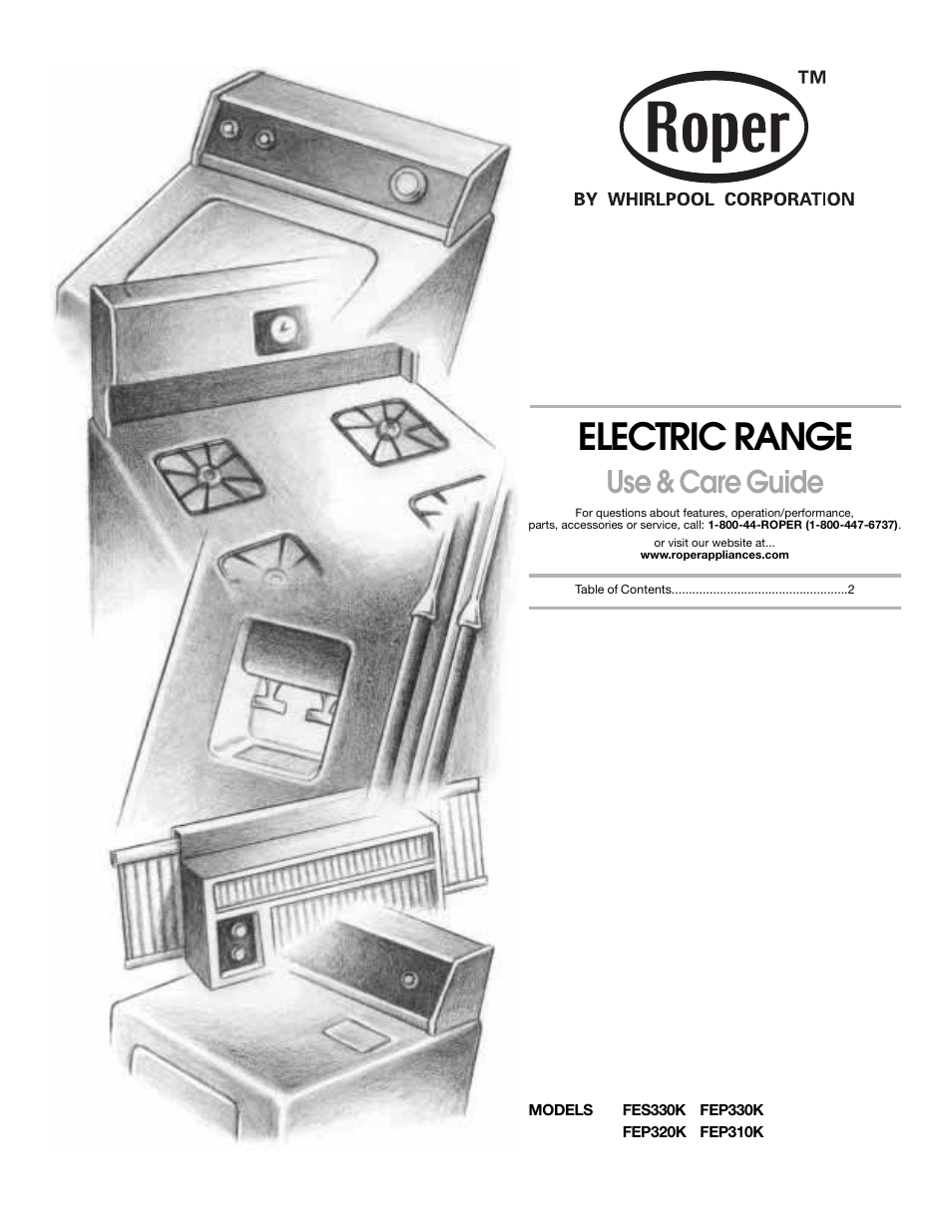 Whirlpool FEP320K User Manual | 16 pages