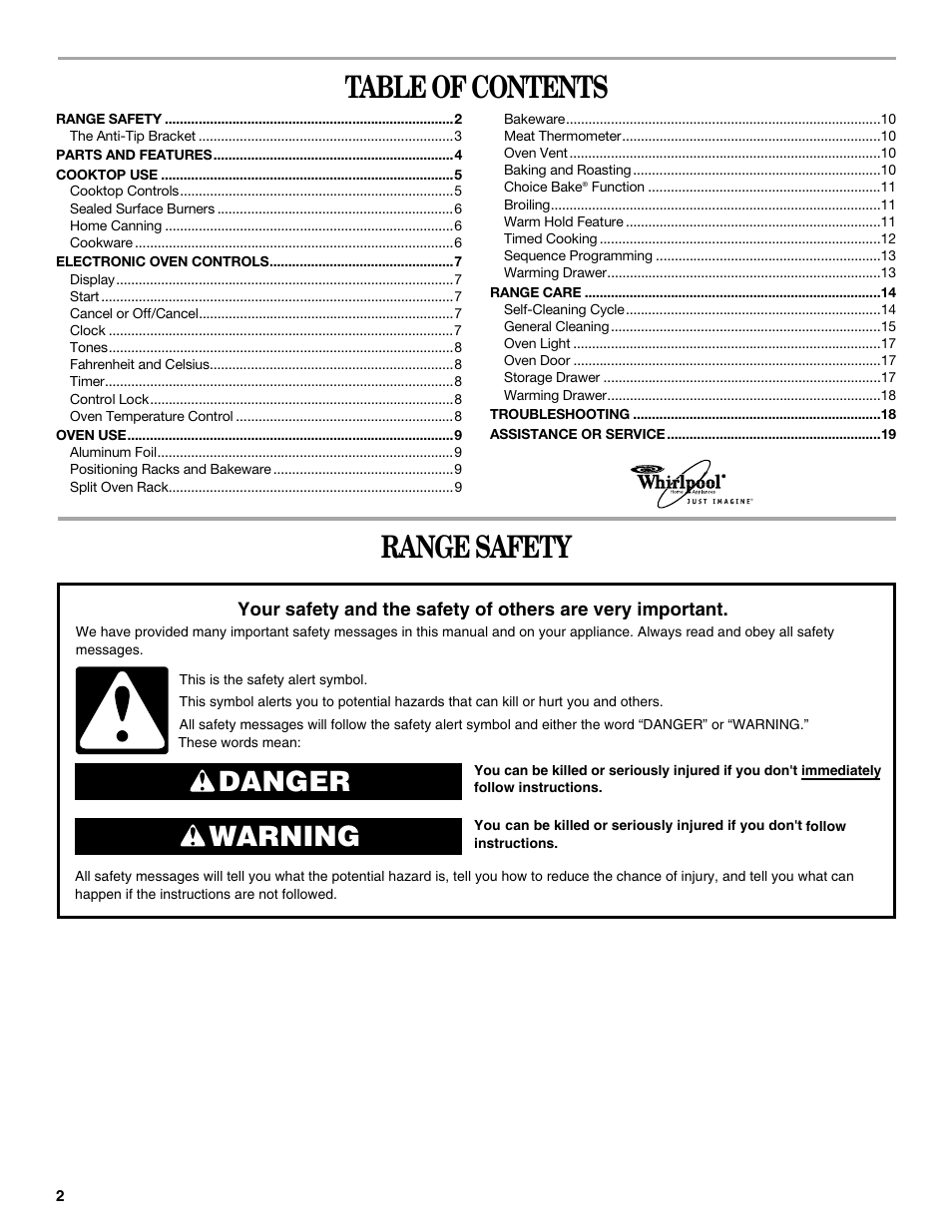 Whirlpool 9762363A User Manual | Page 2 / 20