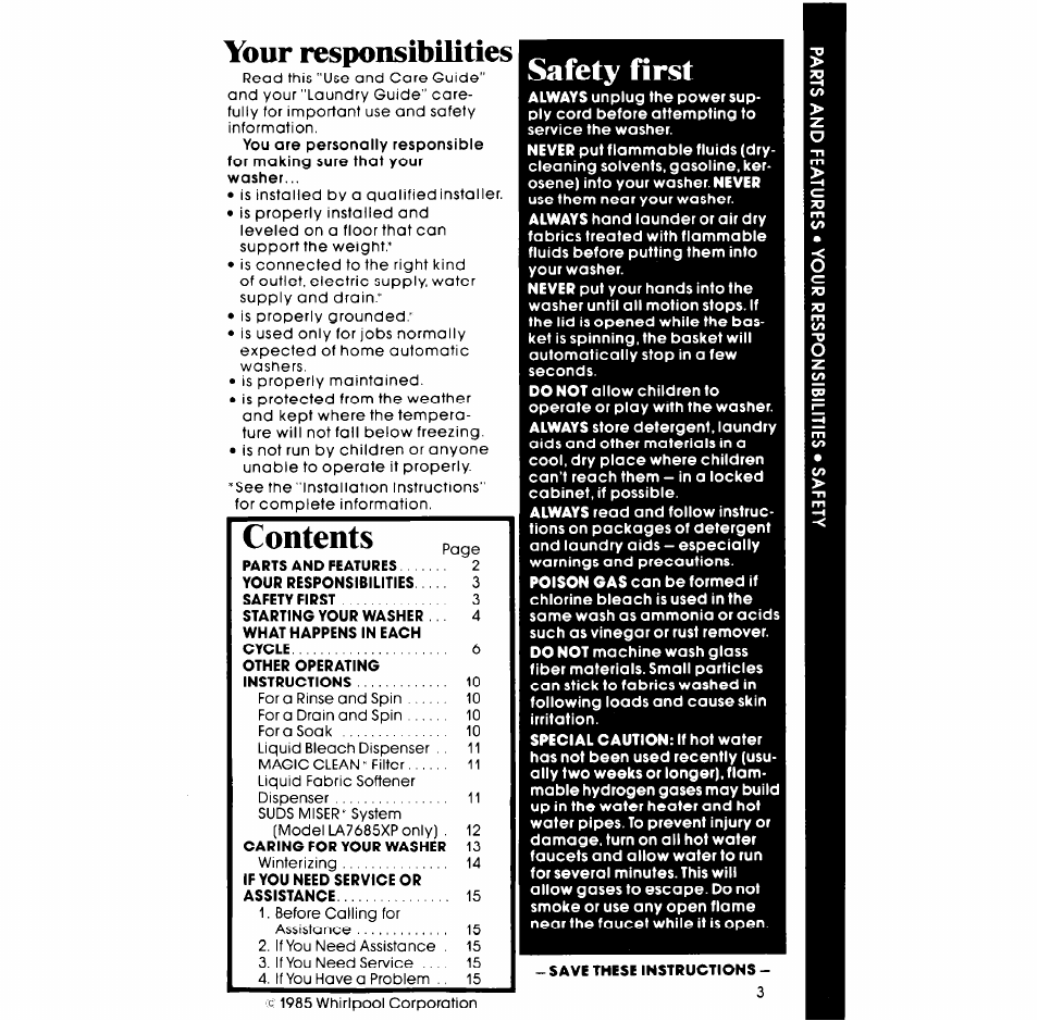 Whirlpool LA7680XP User Manual | Page 3 / 16