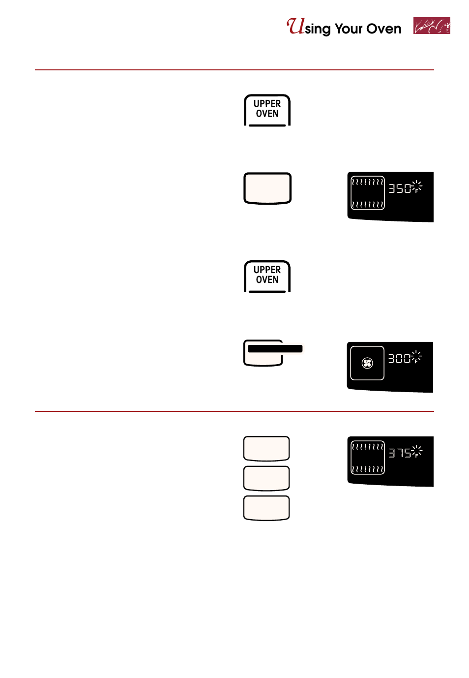 Sing your oven, Choose baking setting, Set temperature (optional) | Whirlpool KEBS247D User Manual | Page 17 / 58