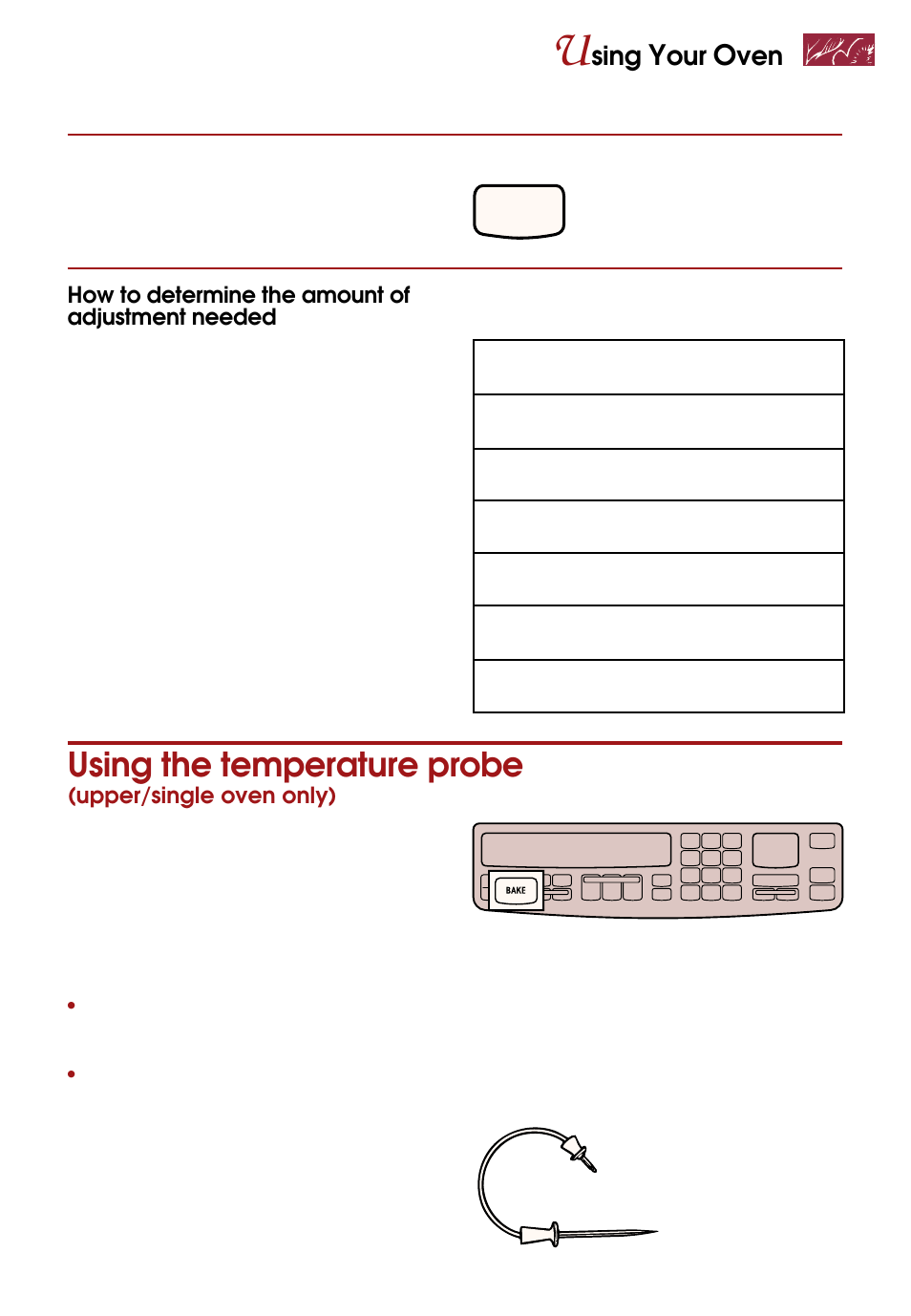 Using the temperature probe, Sing | Whirlpool KEBS247D User Manual | Page 23 / 58