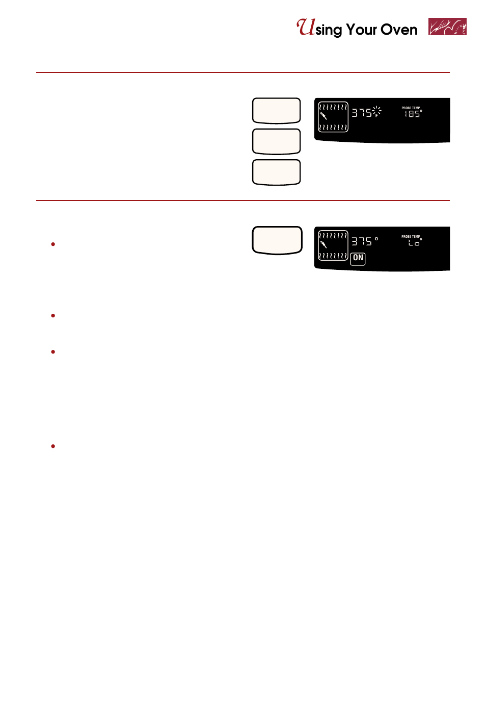 Sing, Set temperature (optional), Start oven | Press you see, Start, Continued on next page | Whirlpool KEBS247D User Manual | Page 25 / 58