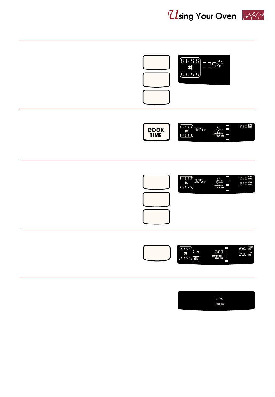 Sing, Set temperature (optional), When baking/roasting is done | Press you see, Start you see, Cook time, Cook time is displayed), Double oven display) | Whirlpool KEBS247D User Manual | Page 37 / 58