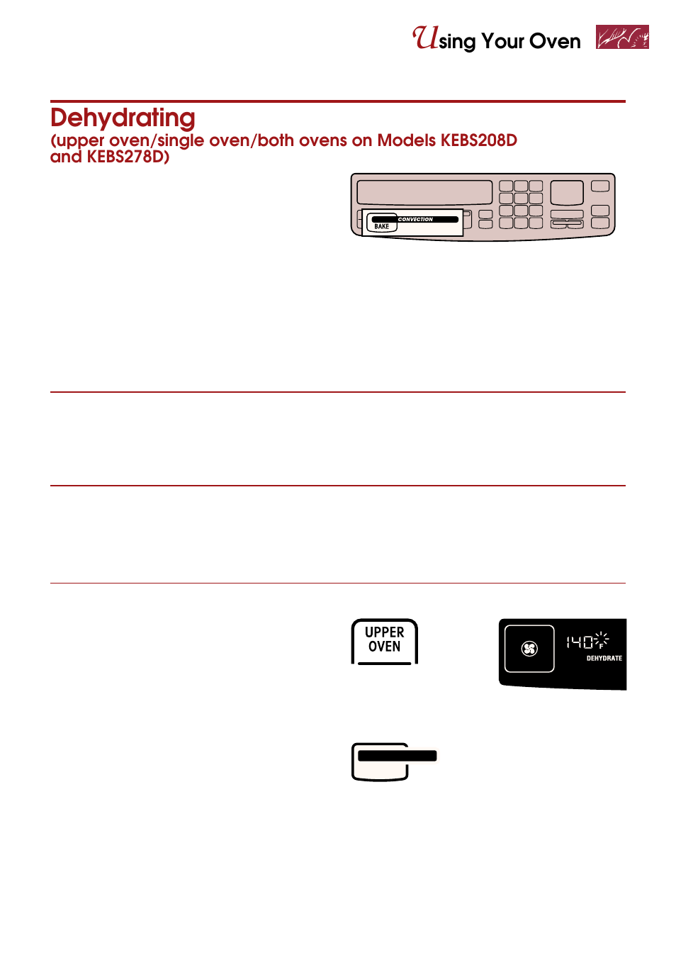 Dehydrating, Sing | Whirlpool KEBS247D User Manual | Page 41 / 58