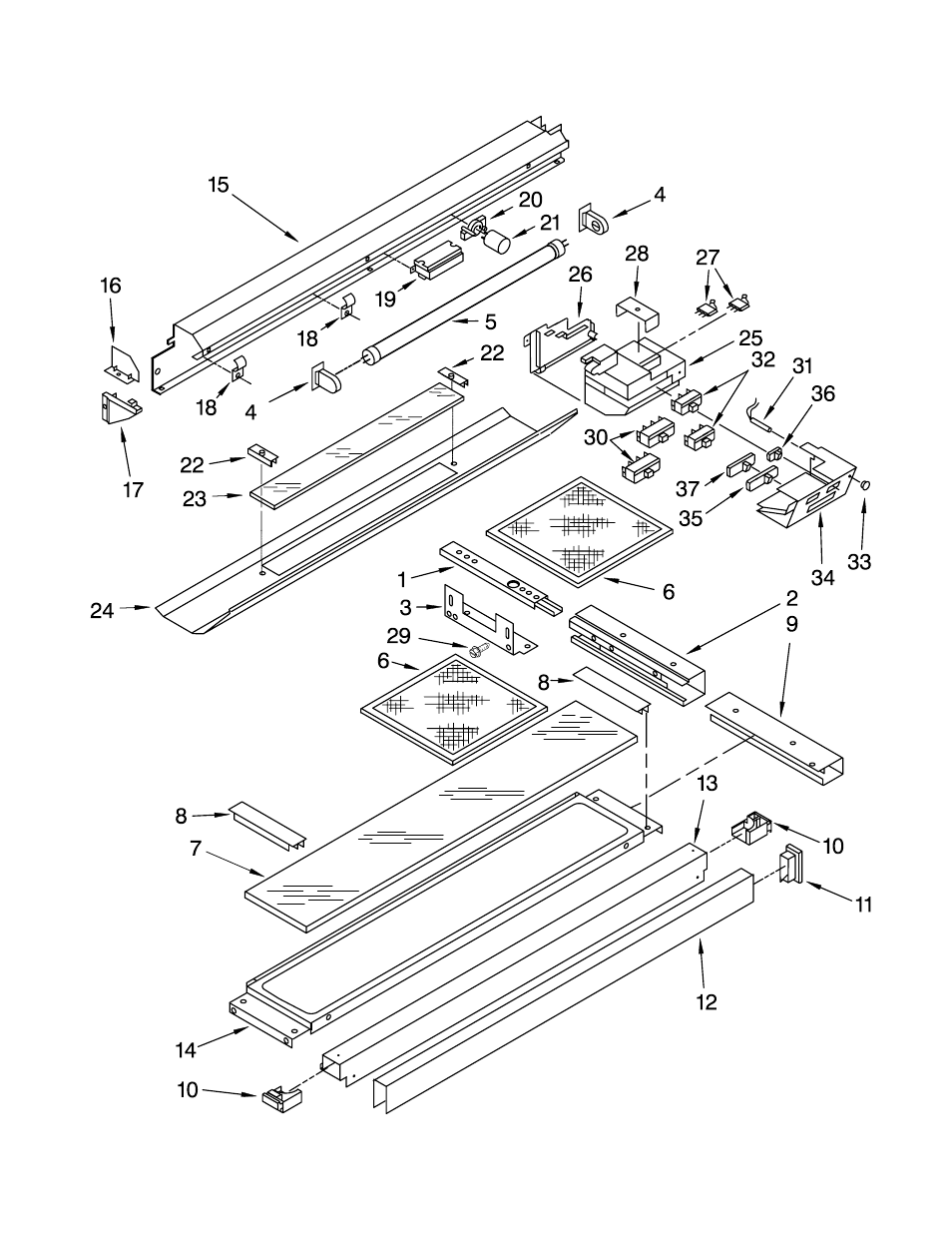 Door and control, Door and control parts | Whirlpool GZ7736XGS0 User Manual | Page 3 / 4