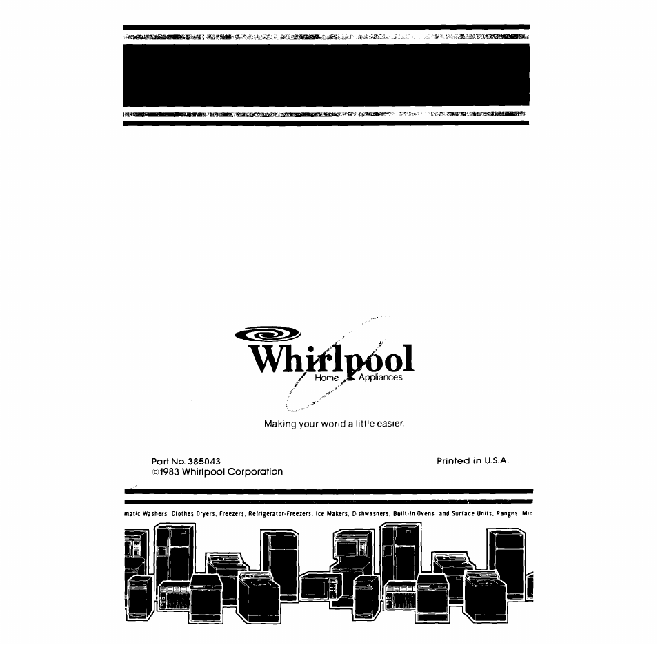 Whirlpool LA5380XM User Manual | Page 12 / 12