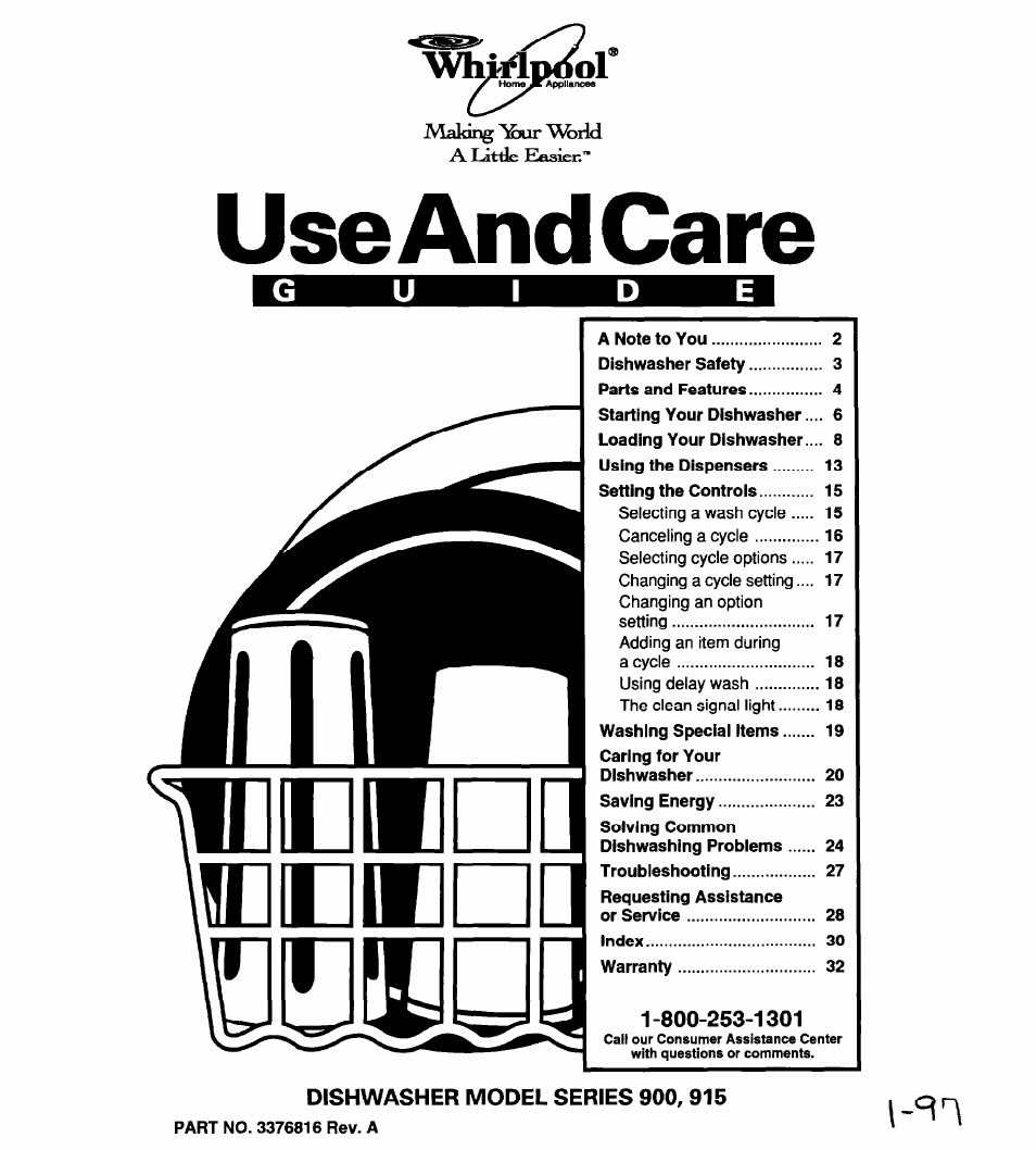 Whirlpool 900 User Manual | 31 pages