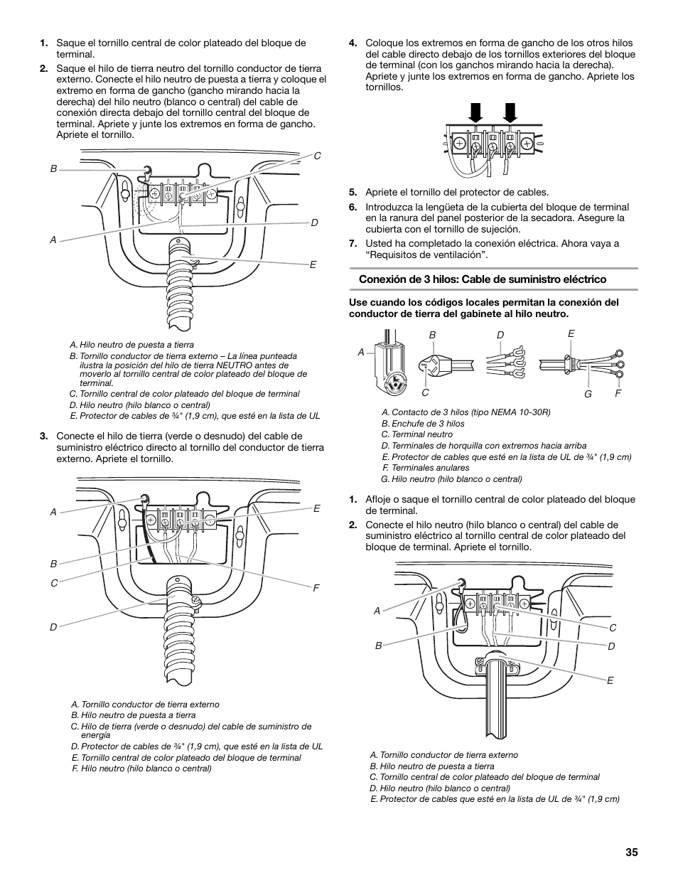 Whirlpool Cabrio W10054070 User Manual | Page 35 / 76