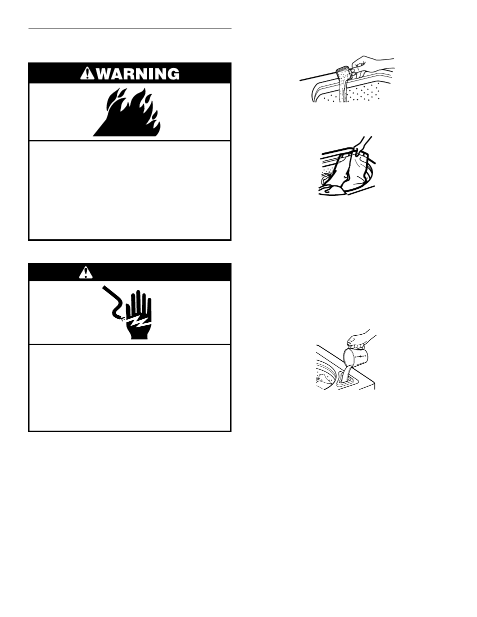 Starting your washer, Warning | Whirlpool LSR6132HQ0 User Manual | Page 7 / 15