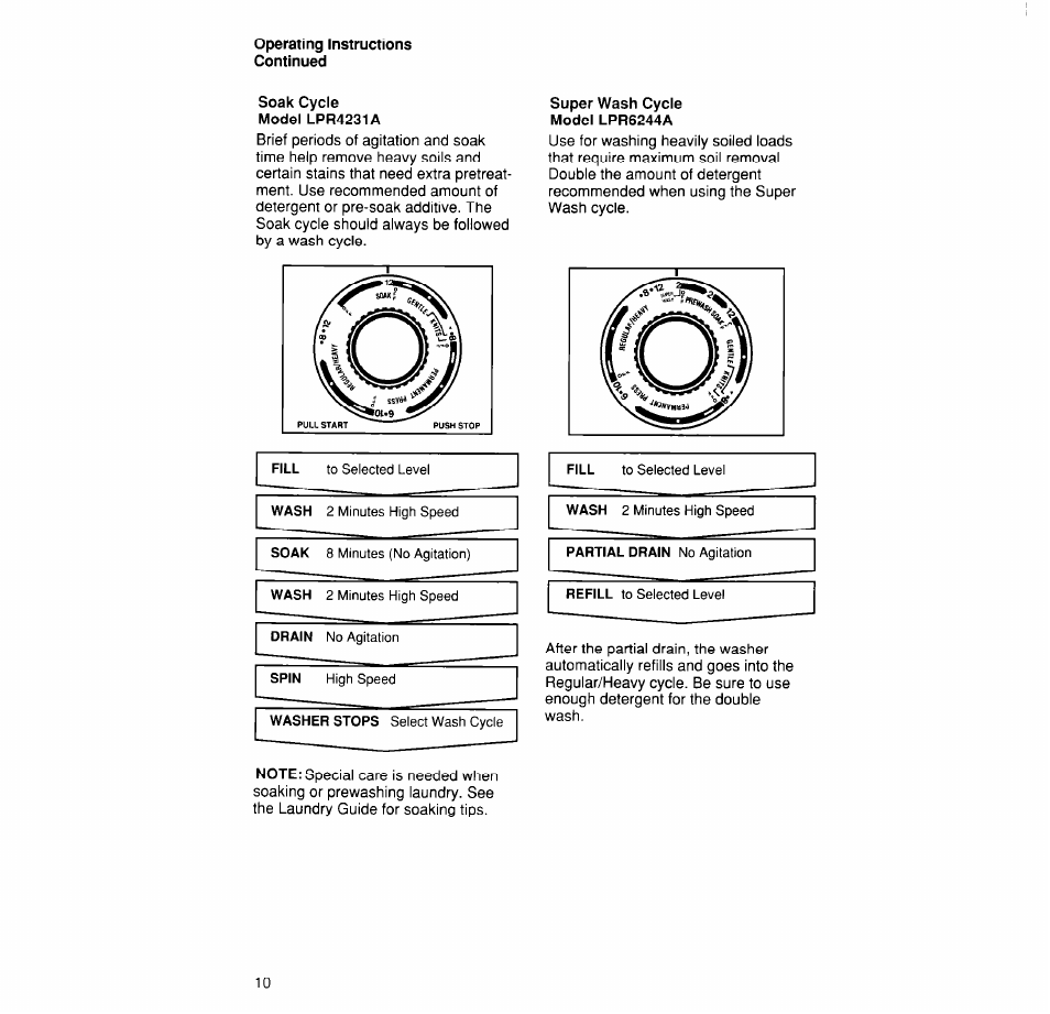 Whirlpool LPR4231A User Manual | Page 10 / 16