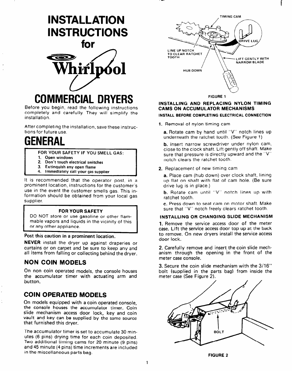 Whirlpool Clothes Dryer User Manual | 8 pages
