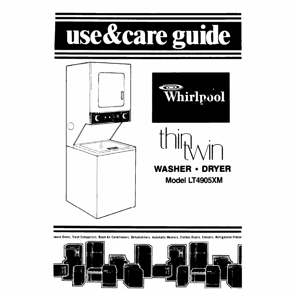 Whirlpool LT4905XM User Manual | 20 pages