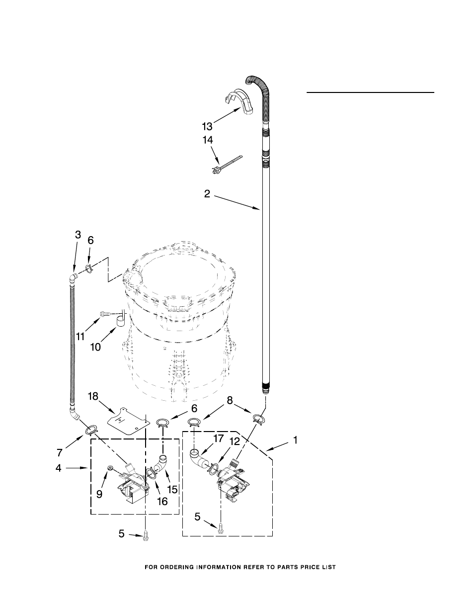 Pump, Pump parts | Whirlpool WTW7990XG0 User Manual | Page 7 / 8