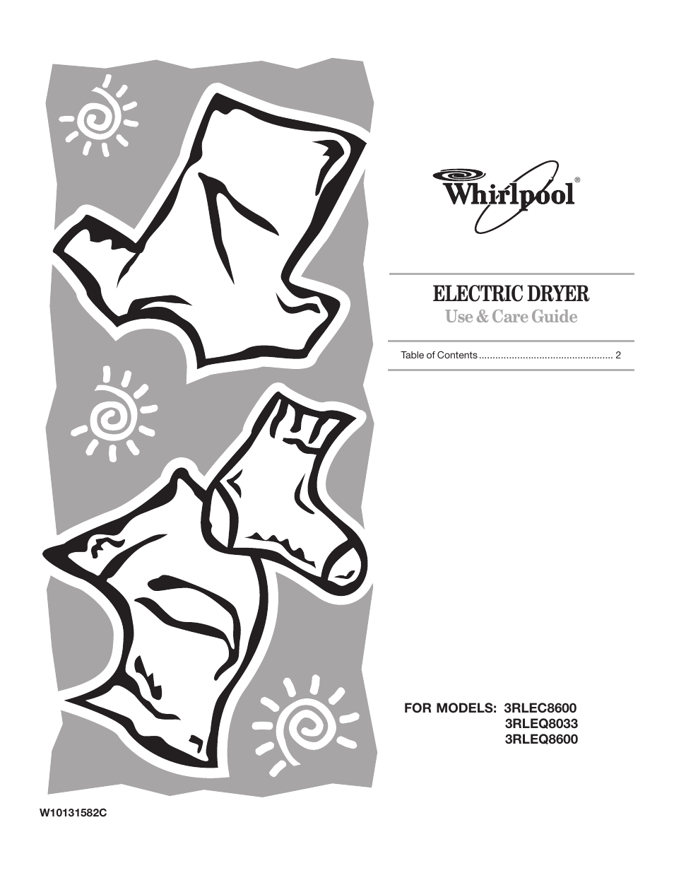 Whirlpool 3RLEQ8600 User Manual | 12 pages