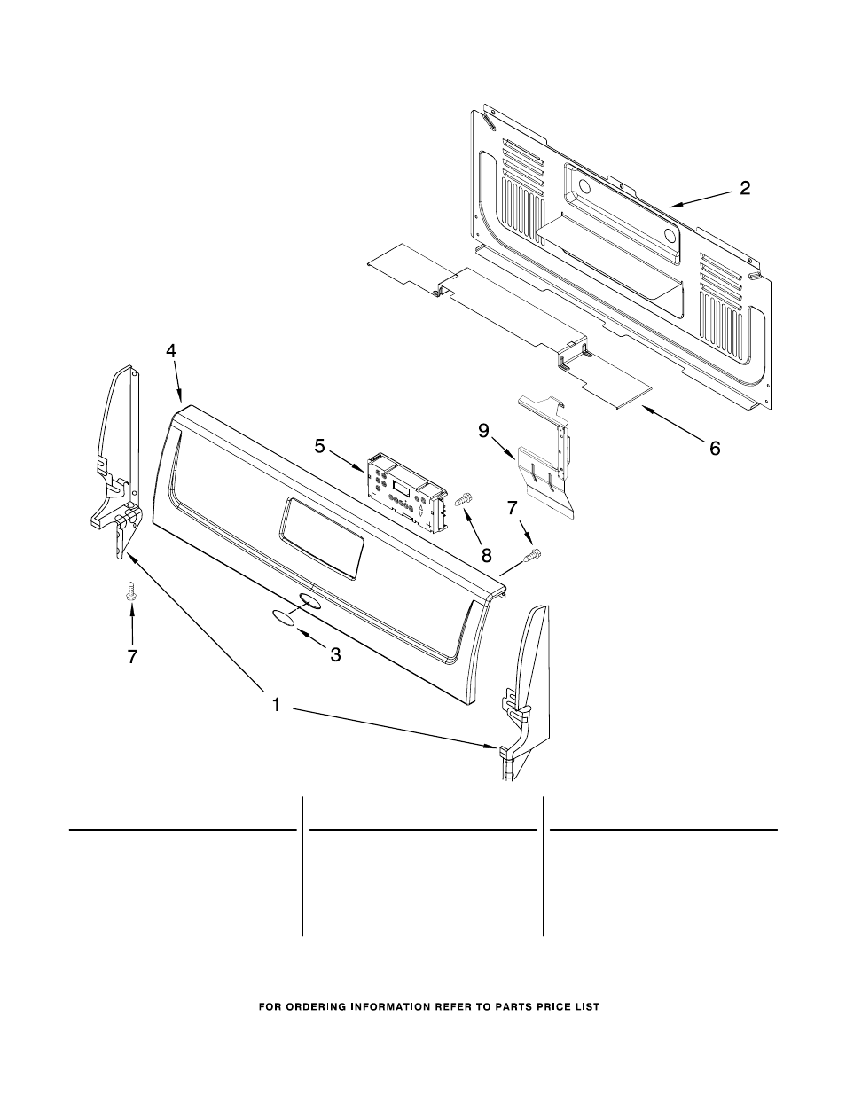 Backguard parts | Whirlpool SF216LXS User Manual | Page 2 / 9