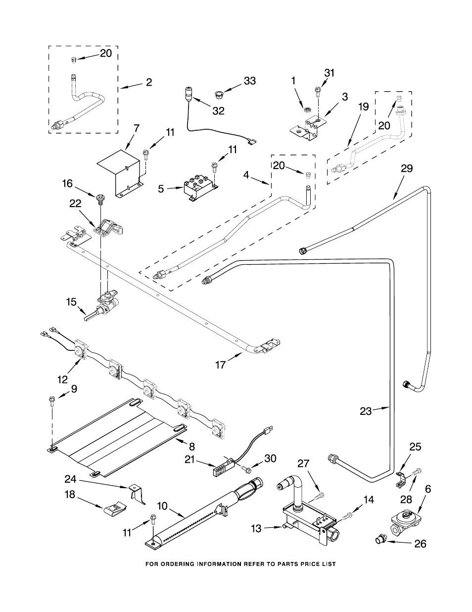 Manifold parts | Whirlpool SF216LXS User Manual | Page 3 / 9