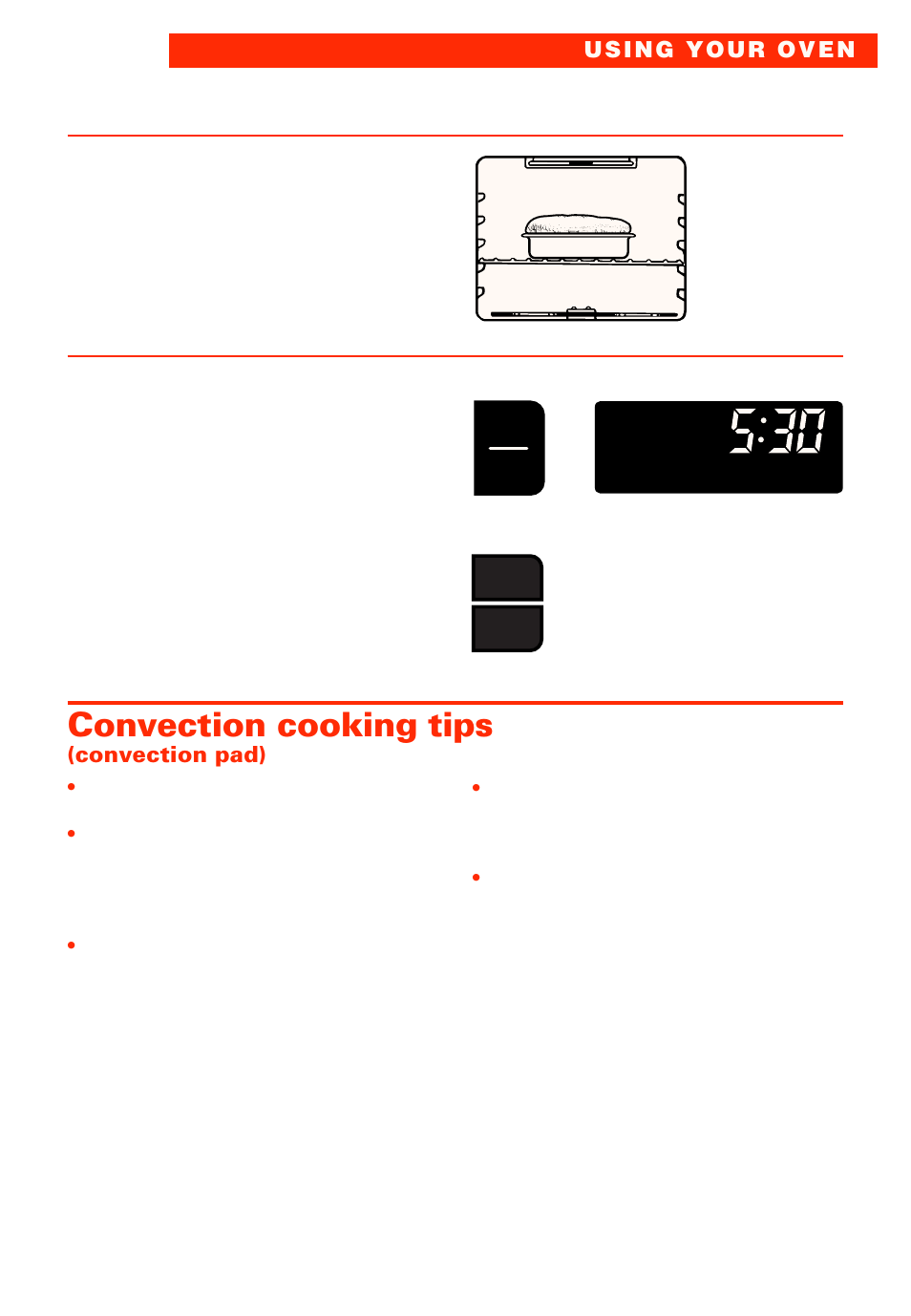 Convection cooking tips, After cooking, turn off oven, Convection pad) | Whirlpool RBS277PD User Manual | Page 17 / 52